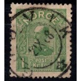 1907 - Norge - AFA 67 - Haakon VII - Frimærke - Stemplet.